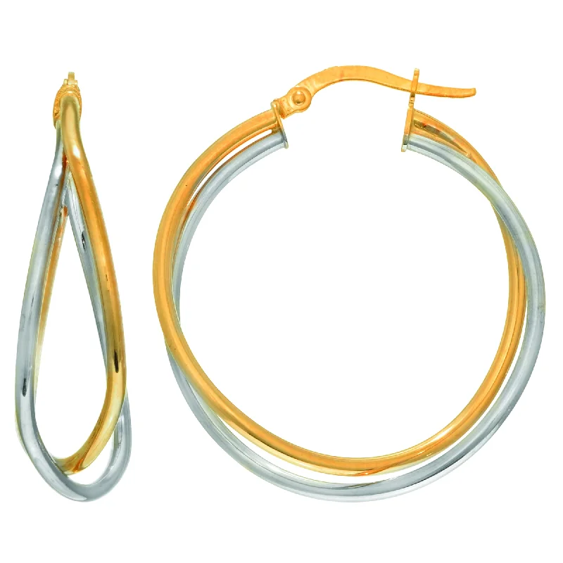 Hoop earrings with multi-tone finishes for a colorful and layered effect-14K Gold Medium Hoop Earring