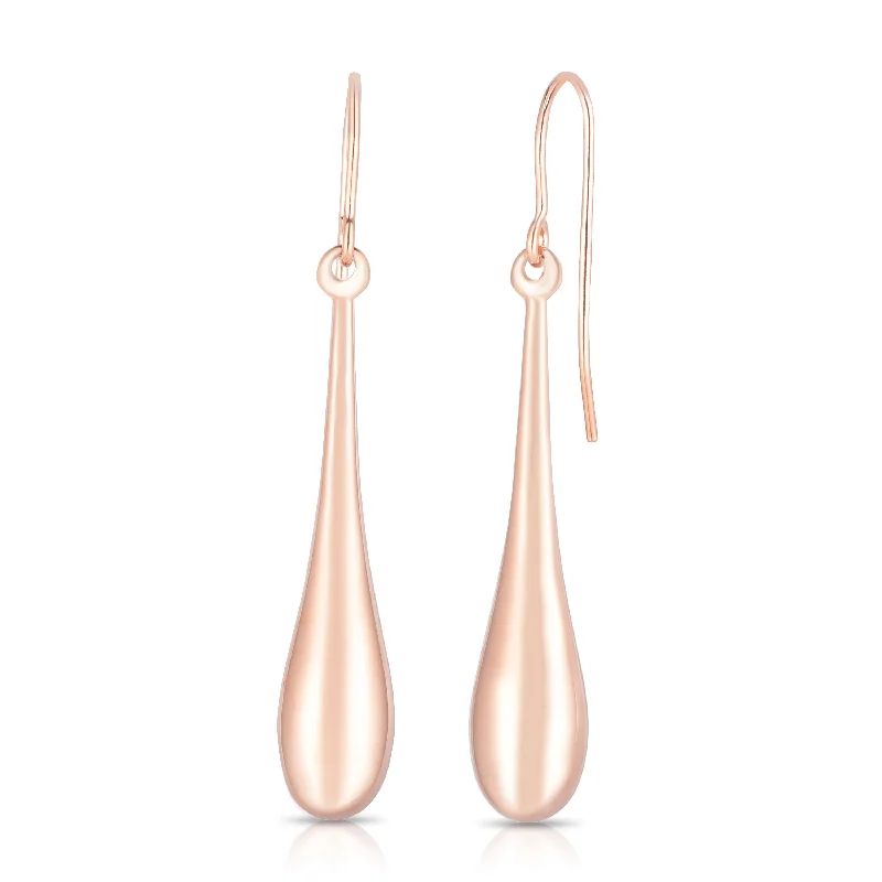 Best hoop earrings with infinity designs for a timeless and meaningful symbol-14K Gold Polished Graduated Tear Drop Earring