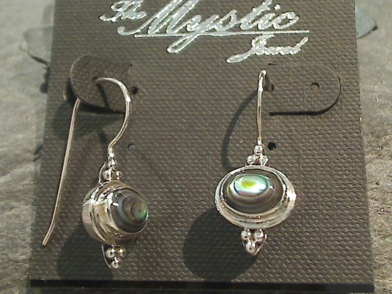 Best hoop earrings with detachable studs for a versatile and adjustable accessory-Abalone, Sterling Silver Earrings