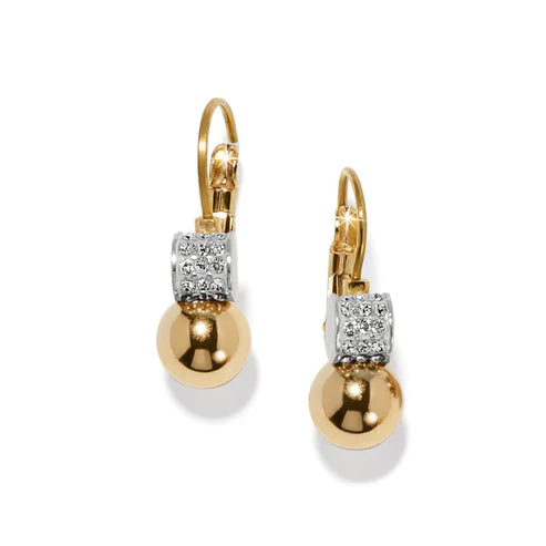 Hoop earrings with a chunky design for a bold and trendy statement-Brighton | Meridian Petite Leverback Earrings in Gold Tone