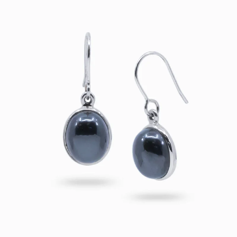 Best hoop earrings with geometric cuts for a sharp, modern appeal-Hematite Earrings