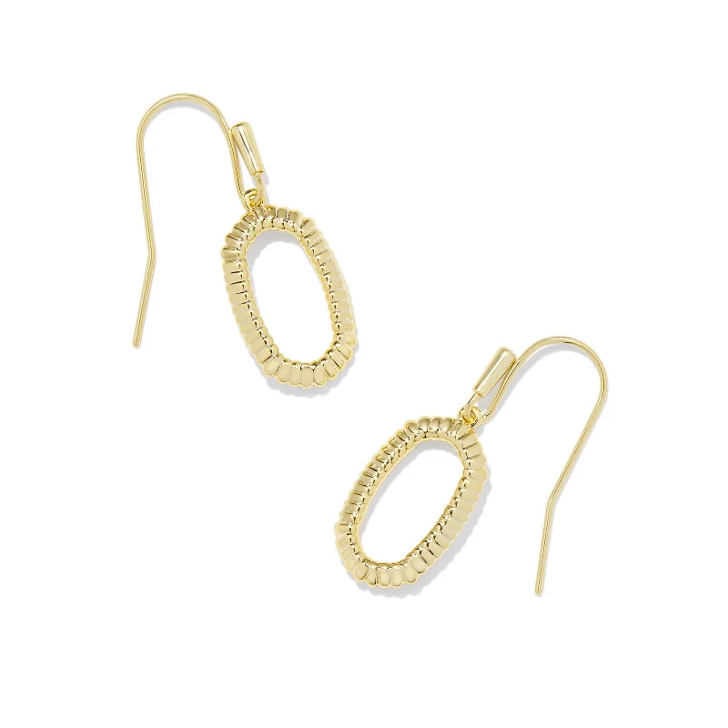 Best hoop earrings with rose gold for a romantic and warm aesthetic-Kendra Scott | Lee Ridge Open Frame Earrings in Gold