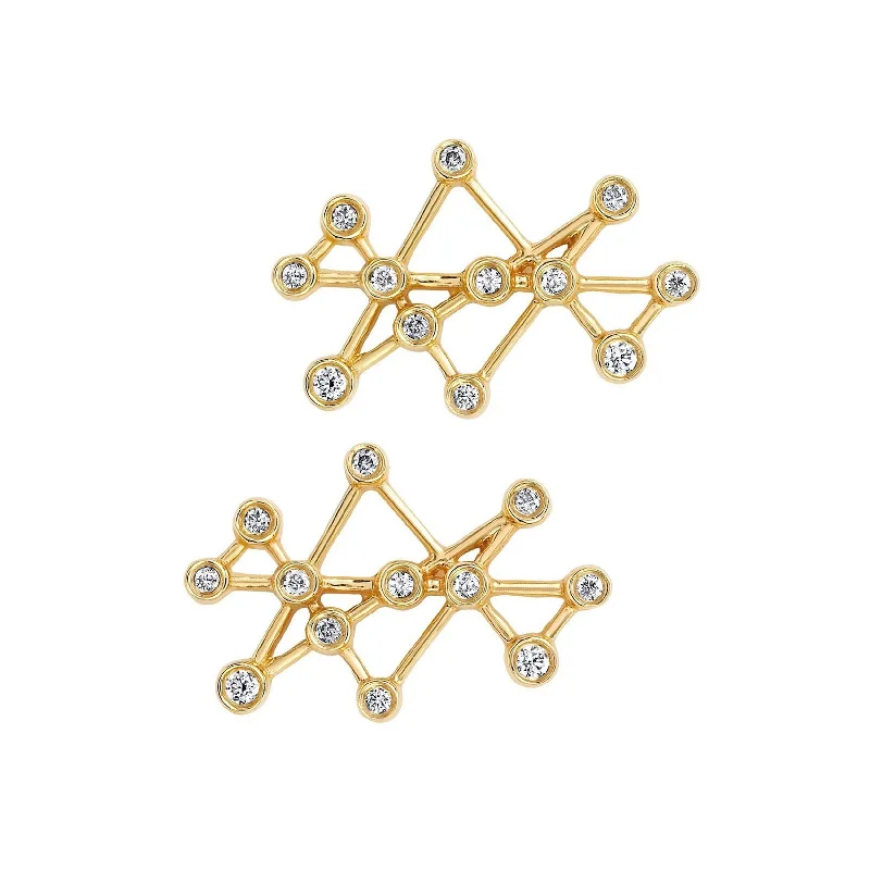 Hoop earrings with oversized designs for a bold, fashion-forward statement-Midas Star Studs | Ready to Ship