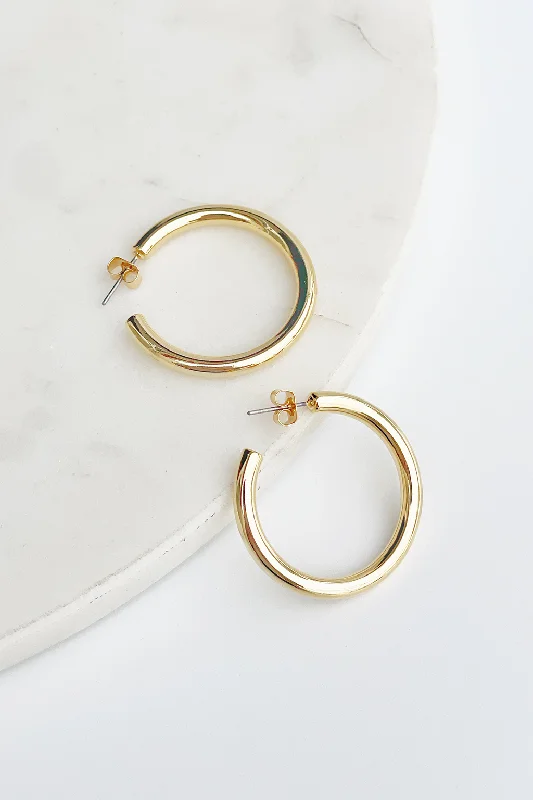 Large hoop earrings for a bold and statement-making fashion accessory-Tube Hoops