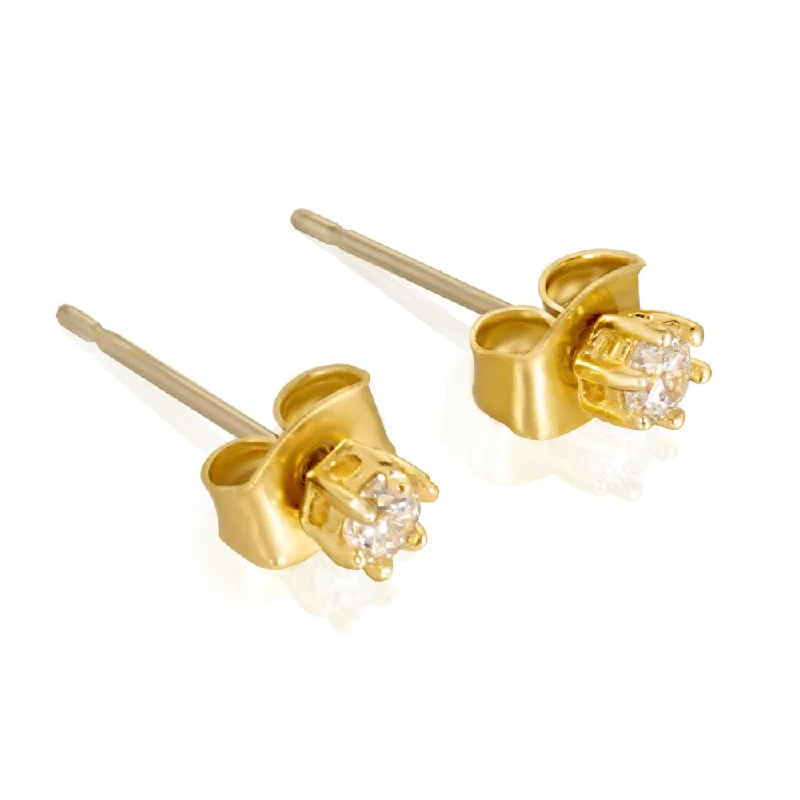 Stud Earrings for Bridesmaids Look -Cubic Zirconia Stud Earrings