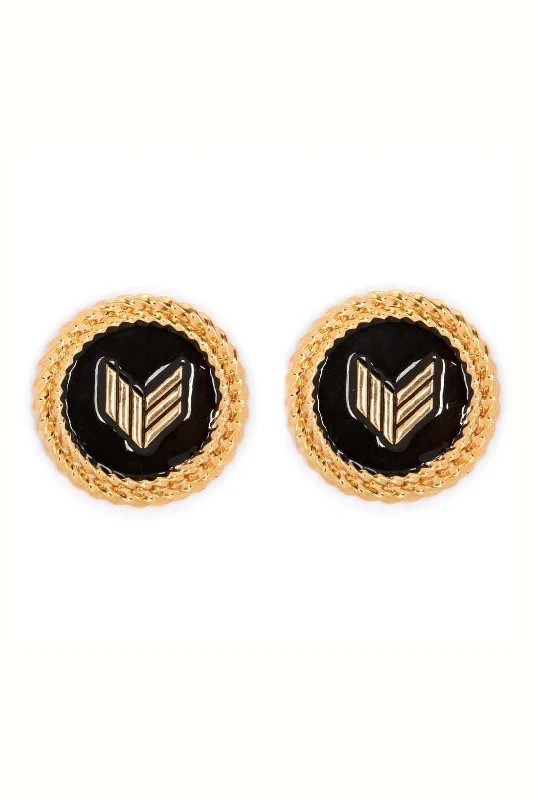 Stud Earrings for Mother's Day -ME. Classic Stud Earrings </br> Black