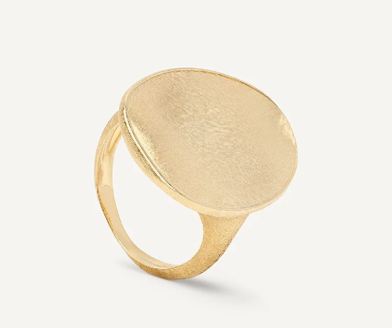 Women’s rings with faceted rose quartz shine -18K Yellow Gold Cocktail Ring