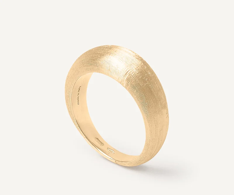 Women’s rings with herkimer diamonds for clarity -18K Yellow Gold Stackable Ring