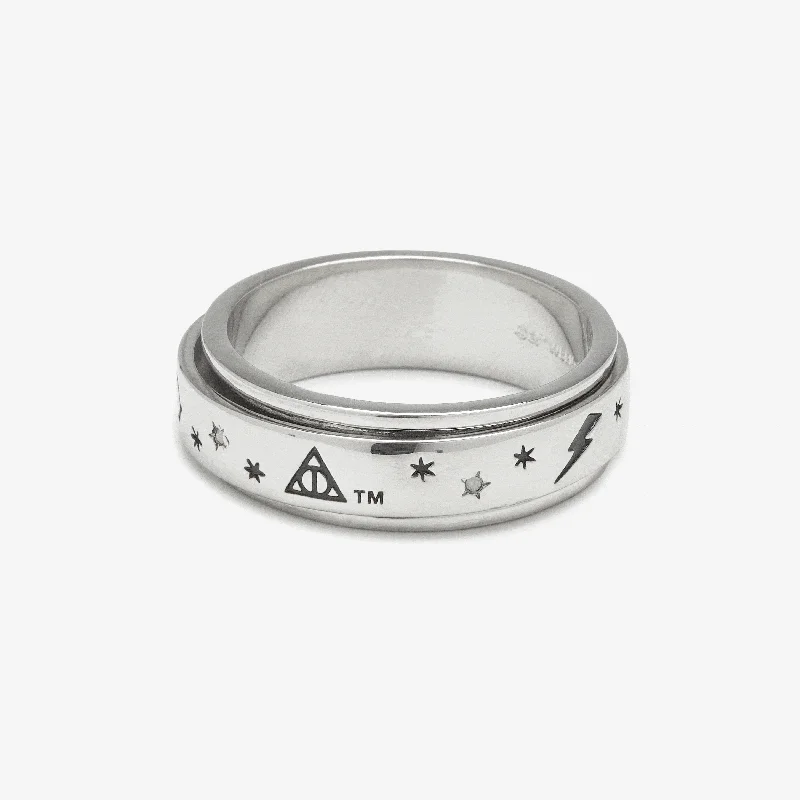 Women’s rings with smoky quartz for depth -Harry Potter™ Fidget Ring