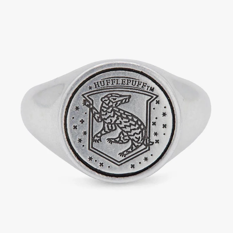 Women’s rings with aventurine for green luck -Hufflepuff™ Class Ring