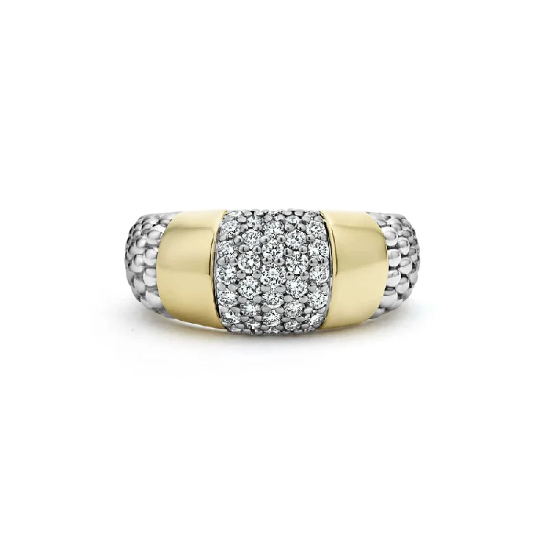 Women’s statement rings with large coral gems -Lagos Gold Station Diamond Ring