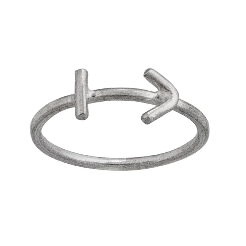 Women’s rings with engraved constellations for stars -Sterling Silver Sagittarius Ring