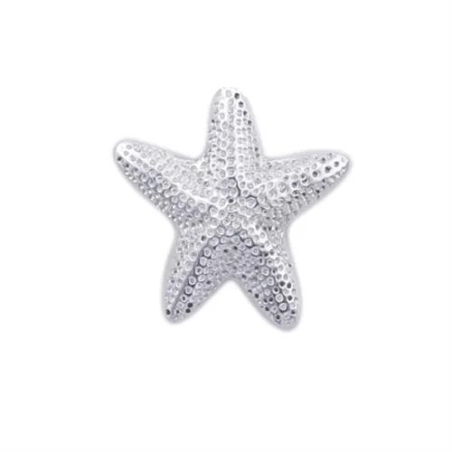 Women’s stretch rings for adjustable comfort fit -Sterling Silver Starfish Adjustable Ring