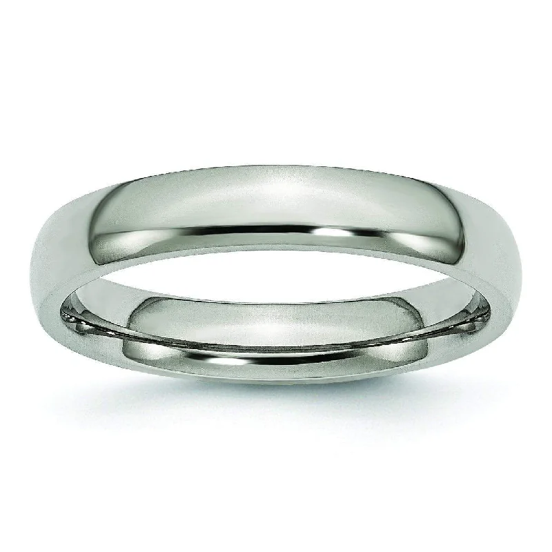 Women’s titanium rings with sleek modern designs -Thin Titanium Ring