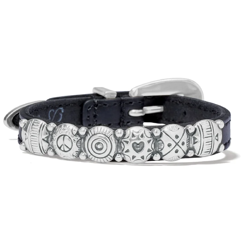 Bangles with pave-set diamonds for dazzle -Black Harmony Bandit Bracelet