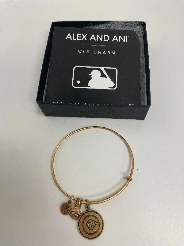 Bangles with bold onyx stones for contrast -Bracelet Bangle By Alex And Ani