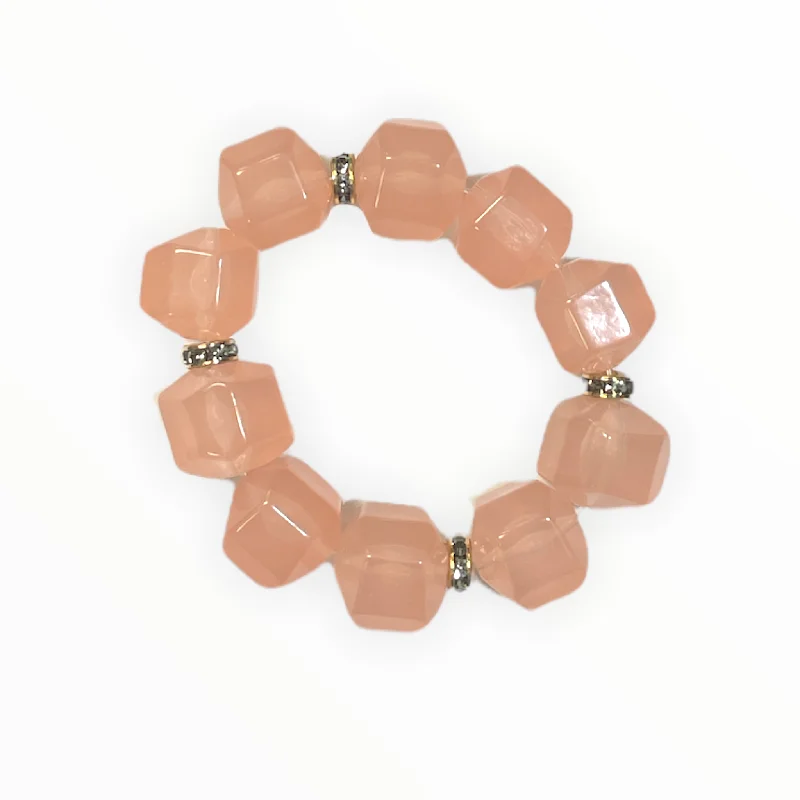 Bracelets with floral sapphire for romantic glow -Bracelet Beaded By J Crew