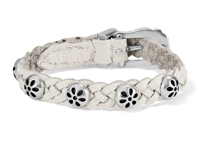 Bracelets with pearl beads for classic beauty -Daisy Bandit Bracelet - Optic White