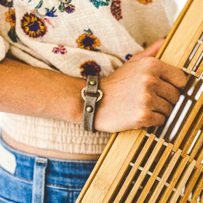 Bangles with sleek matte finish for subtlety -Delight Bracelet - Antique Brass