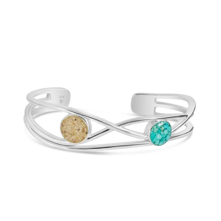 Bracelets with knot accents for symbolic charm -Ebb & Flow Cuff Bracelet