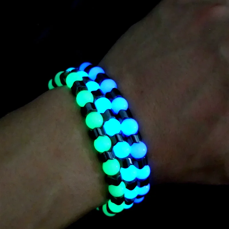 Bracelets with adjustable chains for perfect fit -Wholesale Come To Run Luminous Anti-Anxiety Healing Bracelet